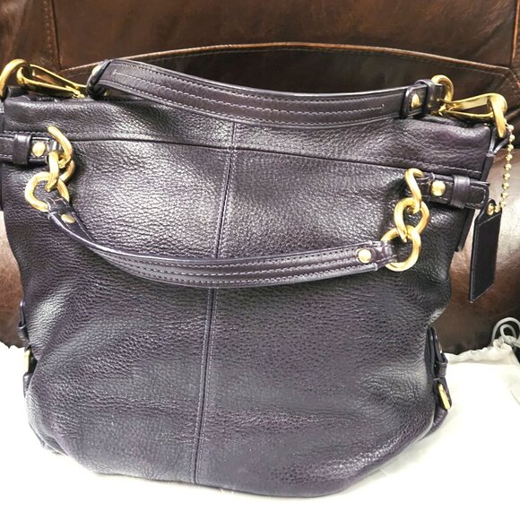 Coach Brooke Hobo Bag - Deep Purple - EUC - Picture 2 of 8